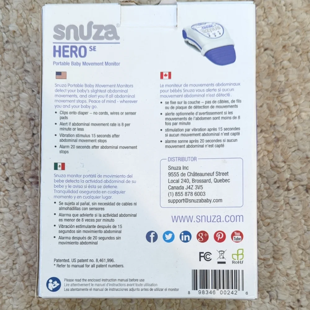 Hero SE Portable Movement Monitor - White - Picture 2 of 5